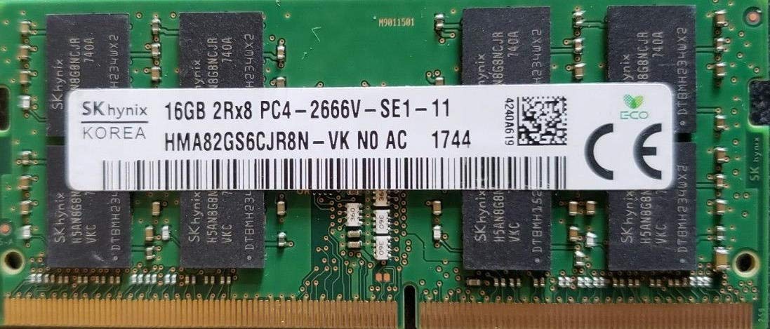 Sk Hynix OEM 1.2V Single Rank 16GB Laptop RAM PC4-21300 16GB