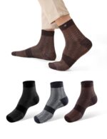 SJeware 12 Pairs Solid Cotton Ankle Length Socks