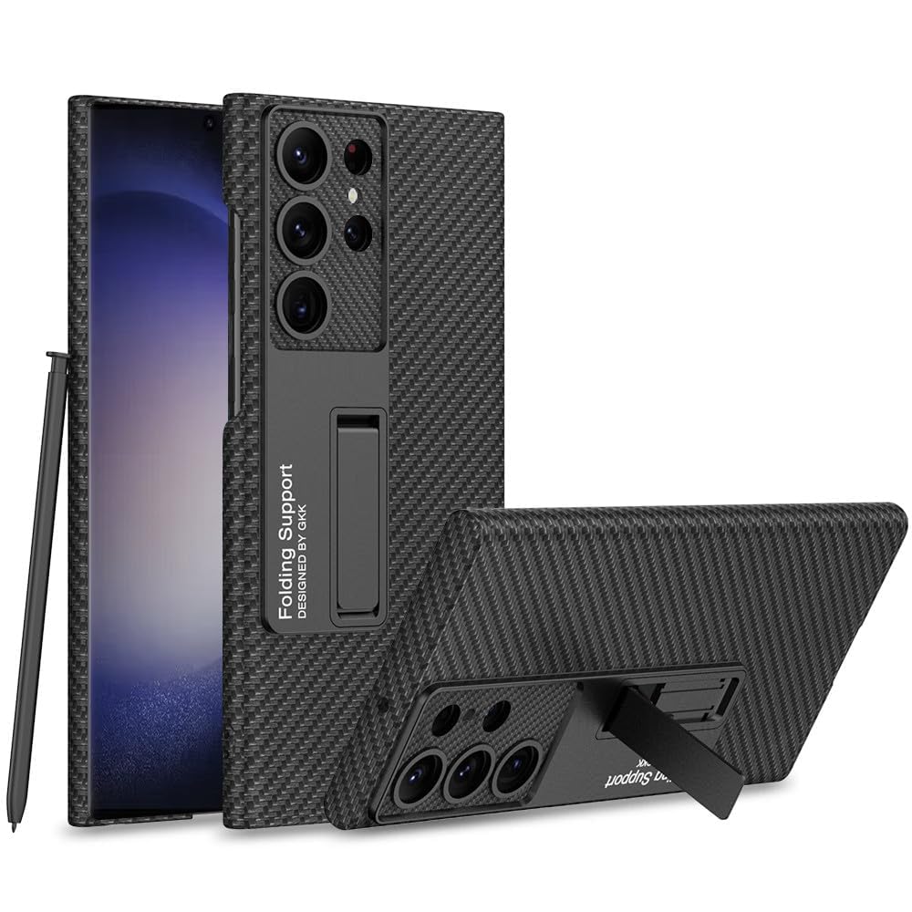 TechTrendz Carbonn Fiber Texture Leather Protective Case for Samsung Galaxy 2024)