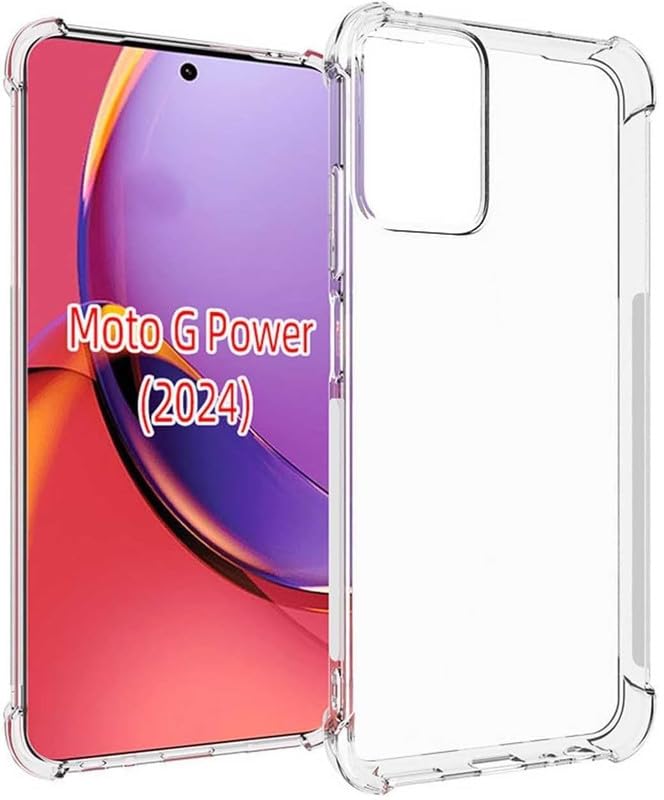 ThunderLike Flexible Soft Transparent Bumper Case Cover for Moto G 2024)