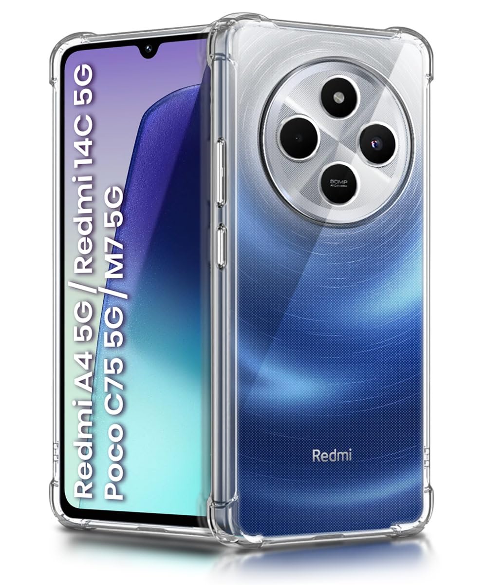 WOW IMAGINE Clear Back Cover Case for Redmi A4 5G Redmi A4 5G