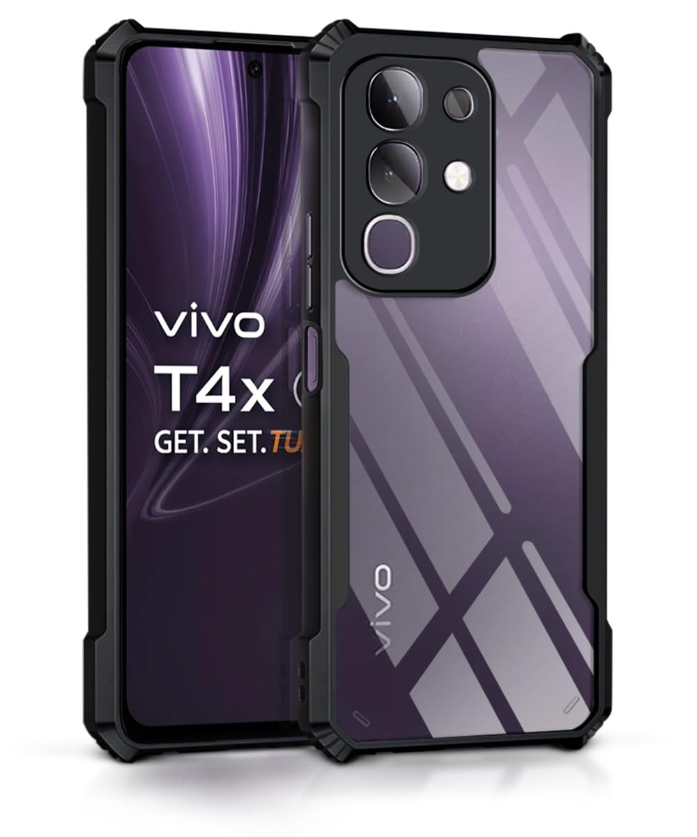 WOW IMAGINE TPU+PC Shock Proof Clear Protective Back Case For iQOO Z10x 5G