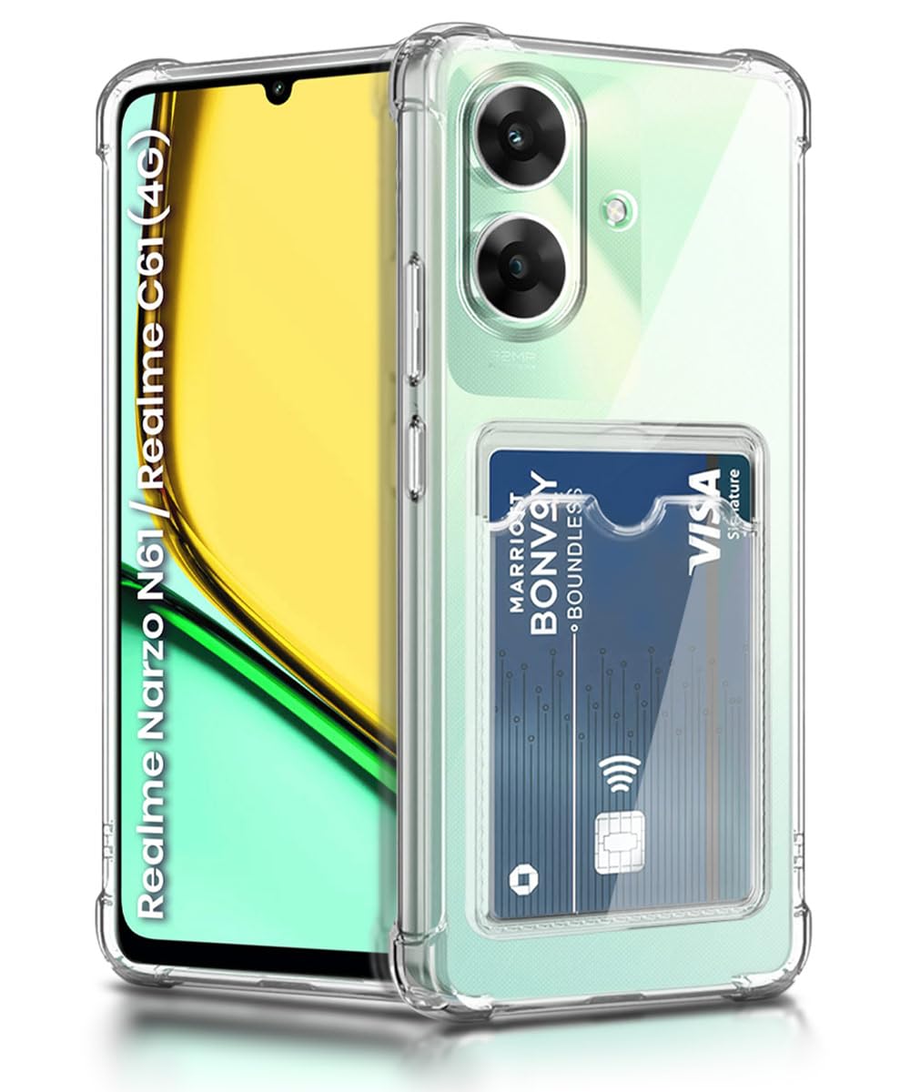 WOW IMAGINE Transparent Back Cover Case for Realme Narzo N61 realme NARZO N61