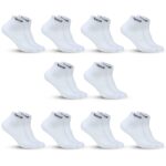 SJeware 12 Pairs Solid Cotton Ankle Length Socks
