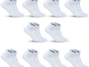 SJeware 12 Pairs Solid Cotton Ankle Length Socks