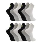 SJeware 12 Pairs Solid Cotton Ankle Length Socks