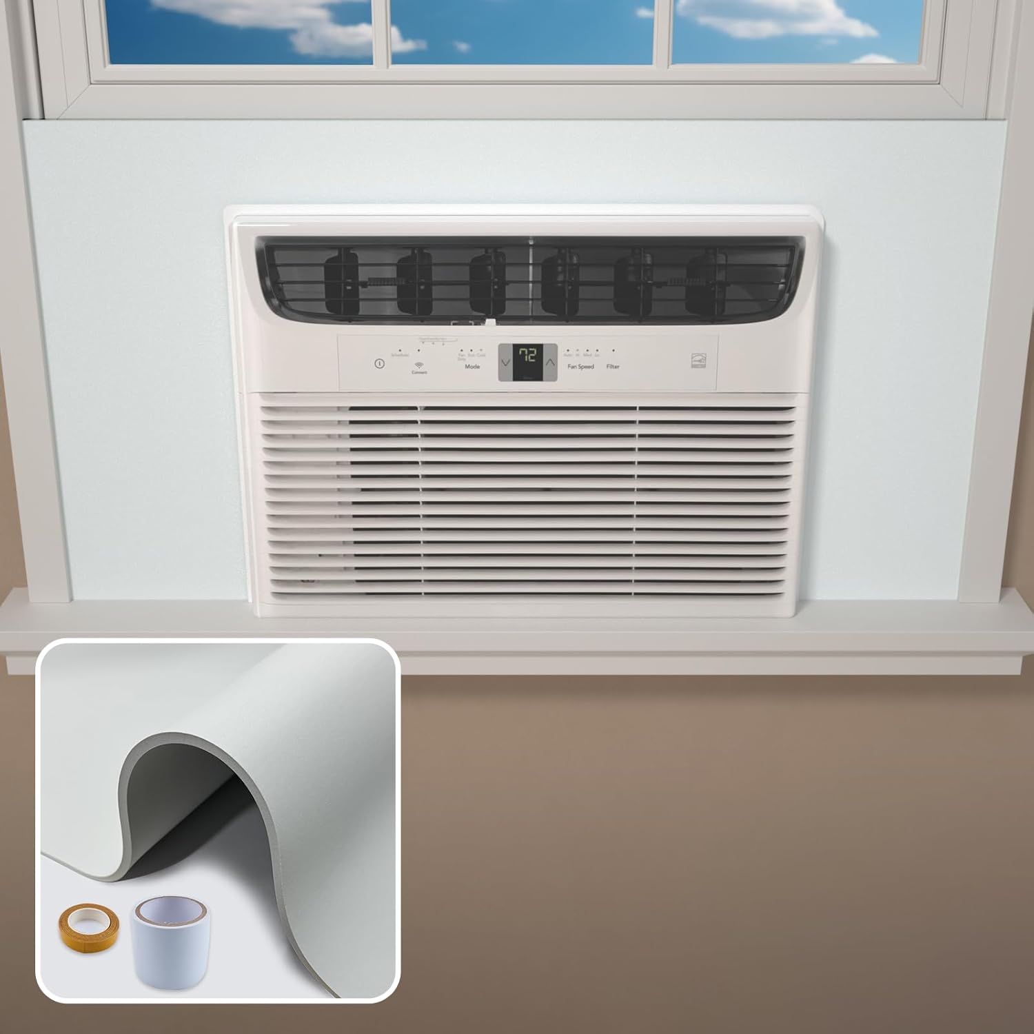 ZENGSHI LIFE MUSEUM SBR001WHITE Window Air Conditioner, 5 Star Energy Window Air Conditioner #1 bestseller