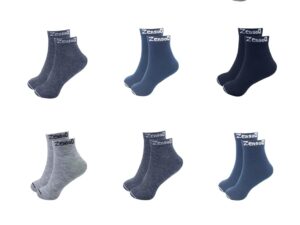 SJeware 12 Pairs Solid Cotton Ankle Length Socks