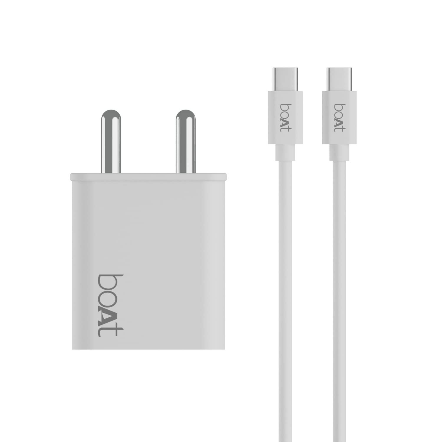 boAt WCDV 22.5W Dual Port Charger with 22.5W Power Delivery Apple 20W USB-C Power Adapter