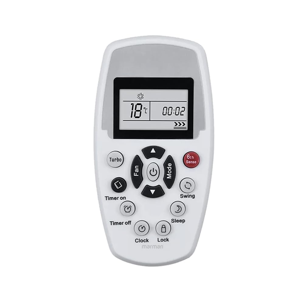 marman® Compatible with Whirlpool Air Conditioner Remote Control Original Model Window Air Conditioner #1 bestseller