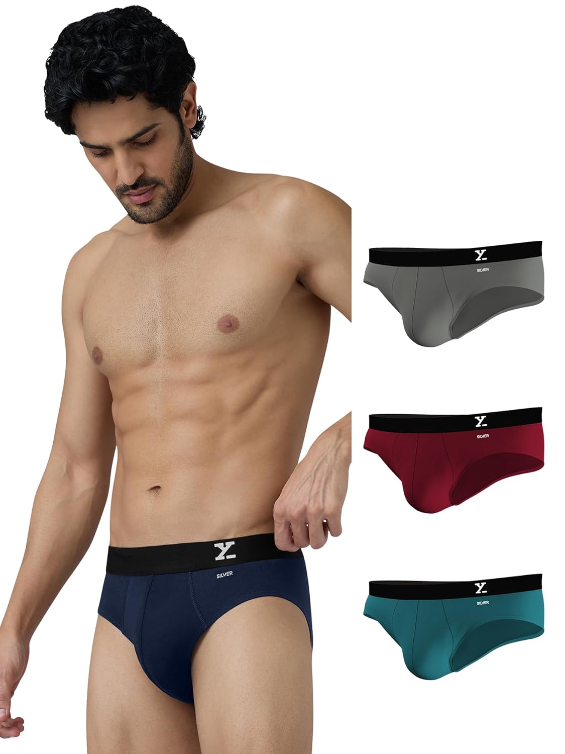 XYXX Men's Aero Super Combed Cotton Regular Fit Solid Antibacterial Jockey Men’s Super Combed Cotton Briefs