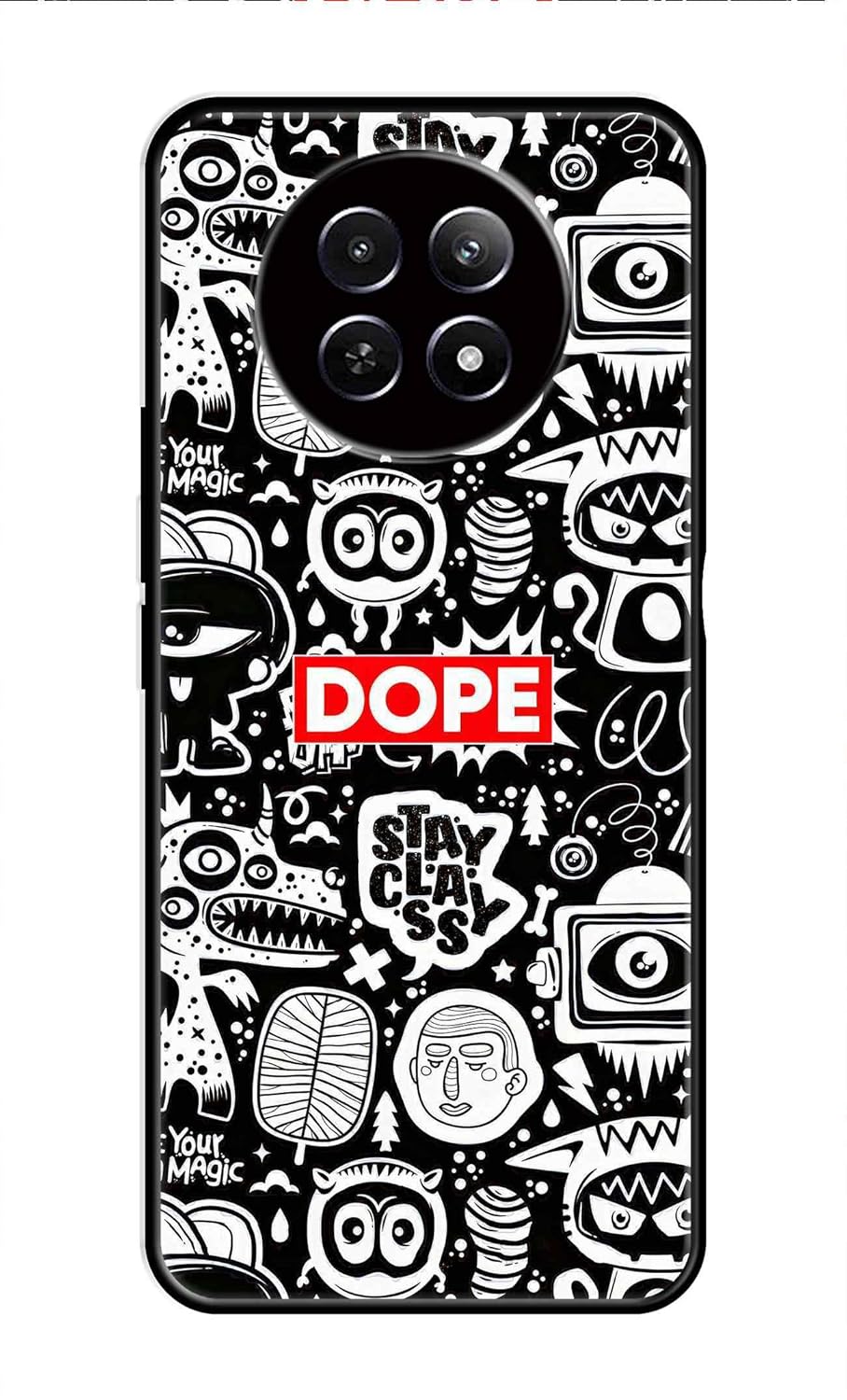 Metal TPU Printed Back Cover for Realme Narzo N65 5G realme NARZO N65 5G