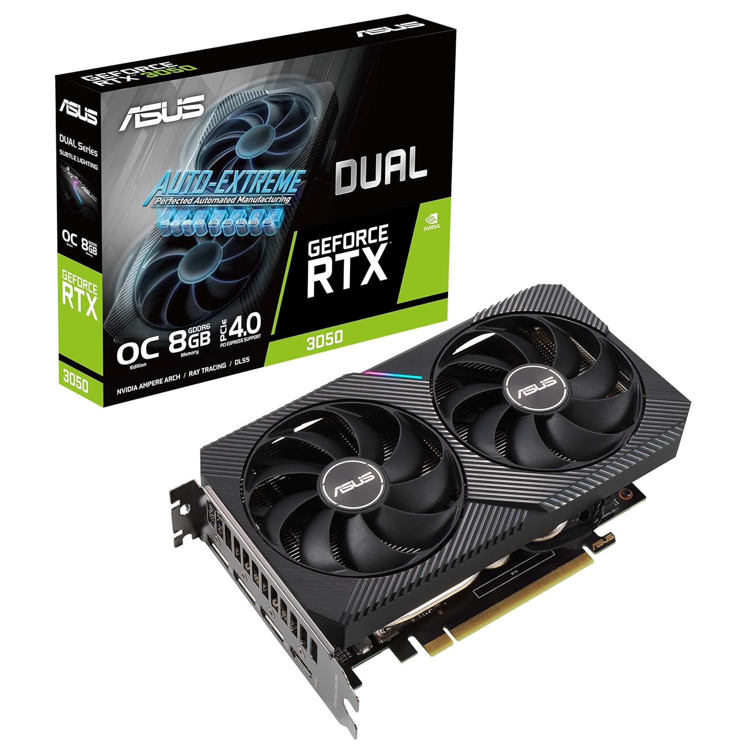 ASUS Dual Nvidia Geforce RTX 3050 Oc Edition Gaming Graphics RTX 2050