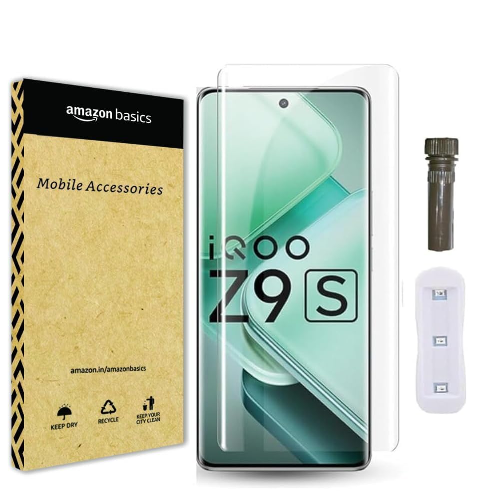 Amazon Basics Basic Case for Cellphone (Full Screen Protector Tempered iQOO Z9s 5G