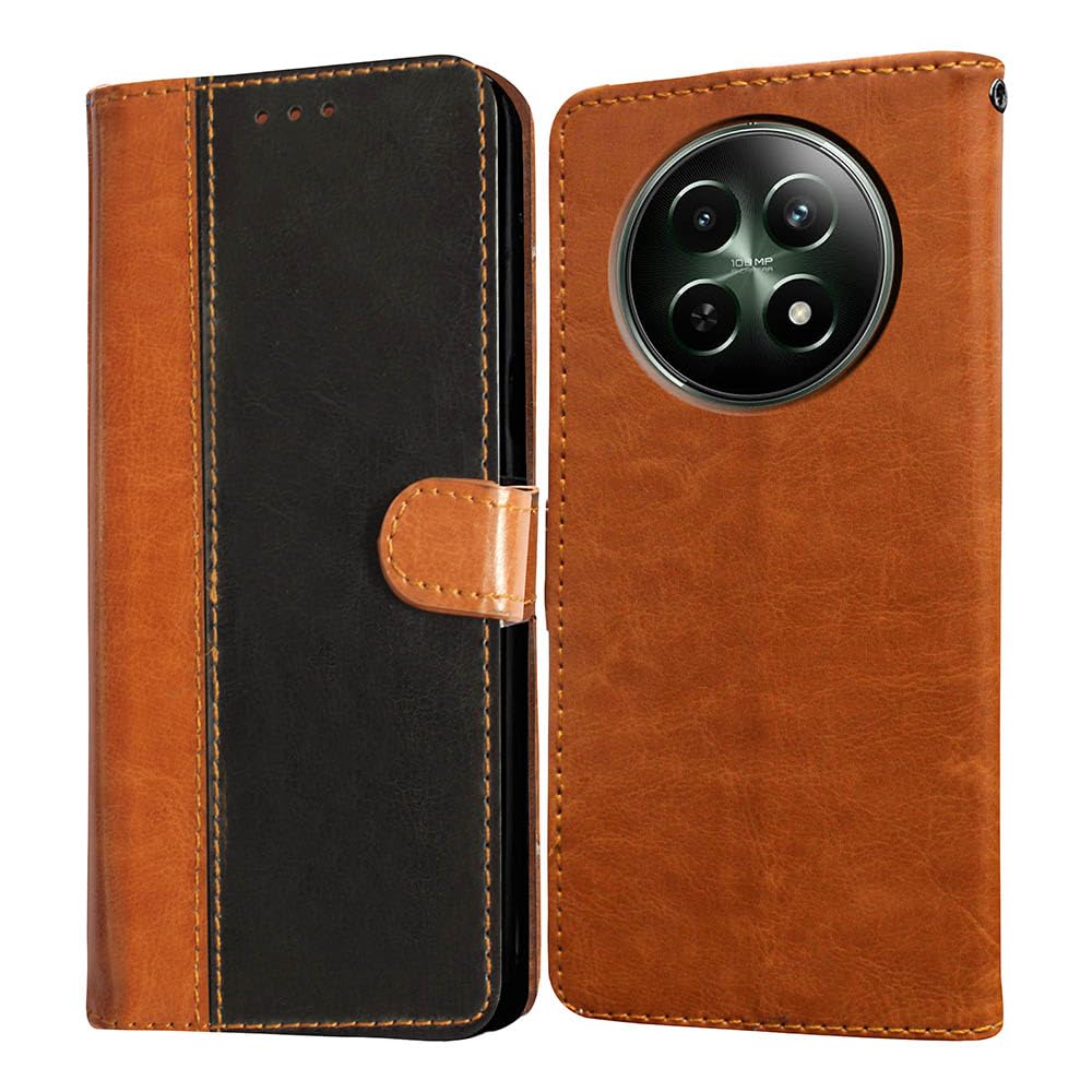 Amazon Brand- Solimo Flip Leather Mobile Cover (Soft & Flexible realme NARZO N65 5G