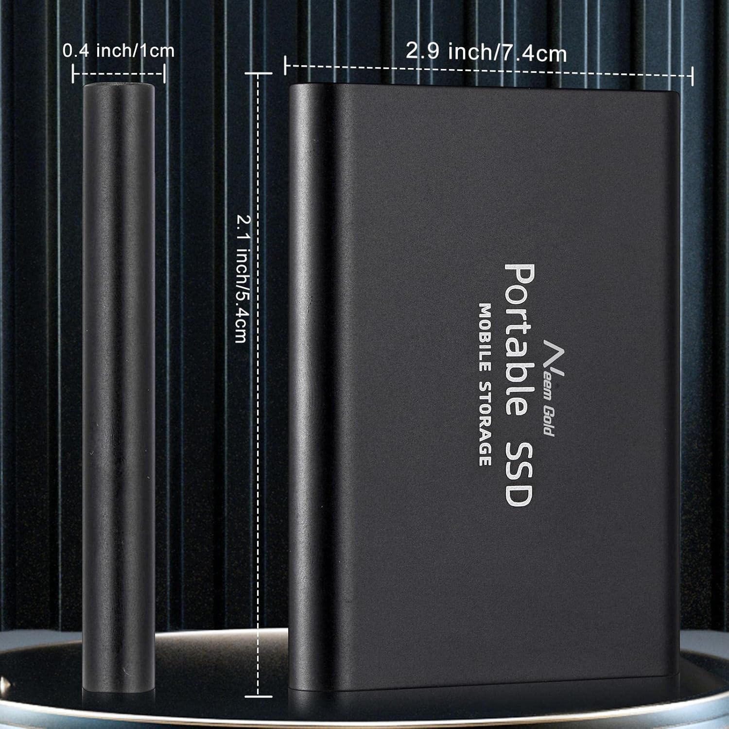 CALANDIS Ssd USB 3.1 External Solid State Drives Hard Disk 1TB SSD)