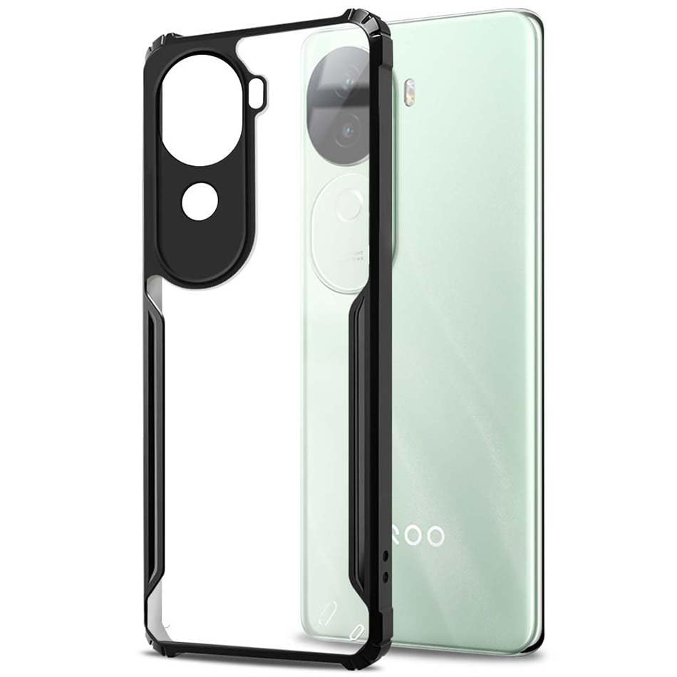 Fashionury Shockproof Crystal Clear Back Cover Case for Vivo V40e iQOO Z9s 5G