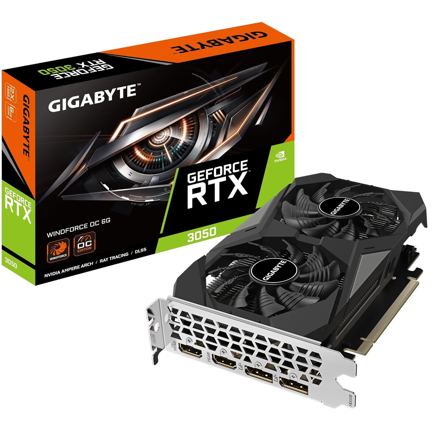GIGABYTE GeForce RTX 3050 WINDFORCE OC 6G NVIDIA 6 GB RTX 2050