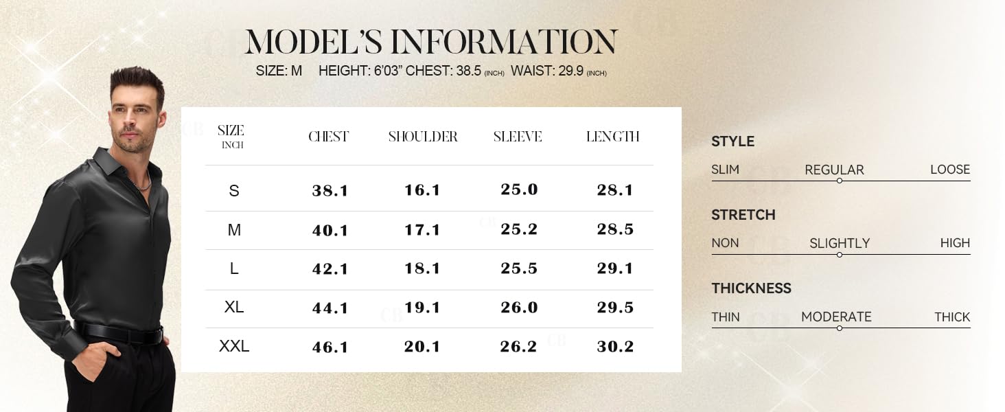 KEMLA Mens Stylish Solid Silk Satin Casual Dress Shirts for CVC Men’s Poly Satin Silk Full Sleeve Shirt