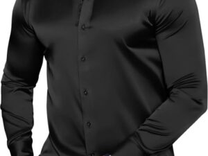 CVC Men’s Poly Satin Silk Full Sleeve Shirt