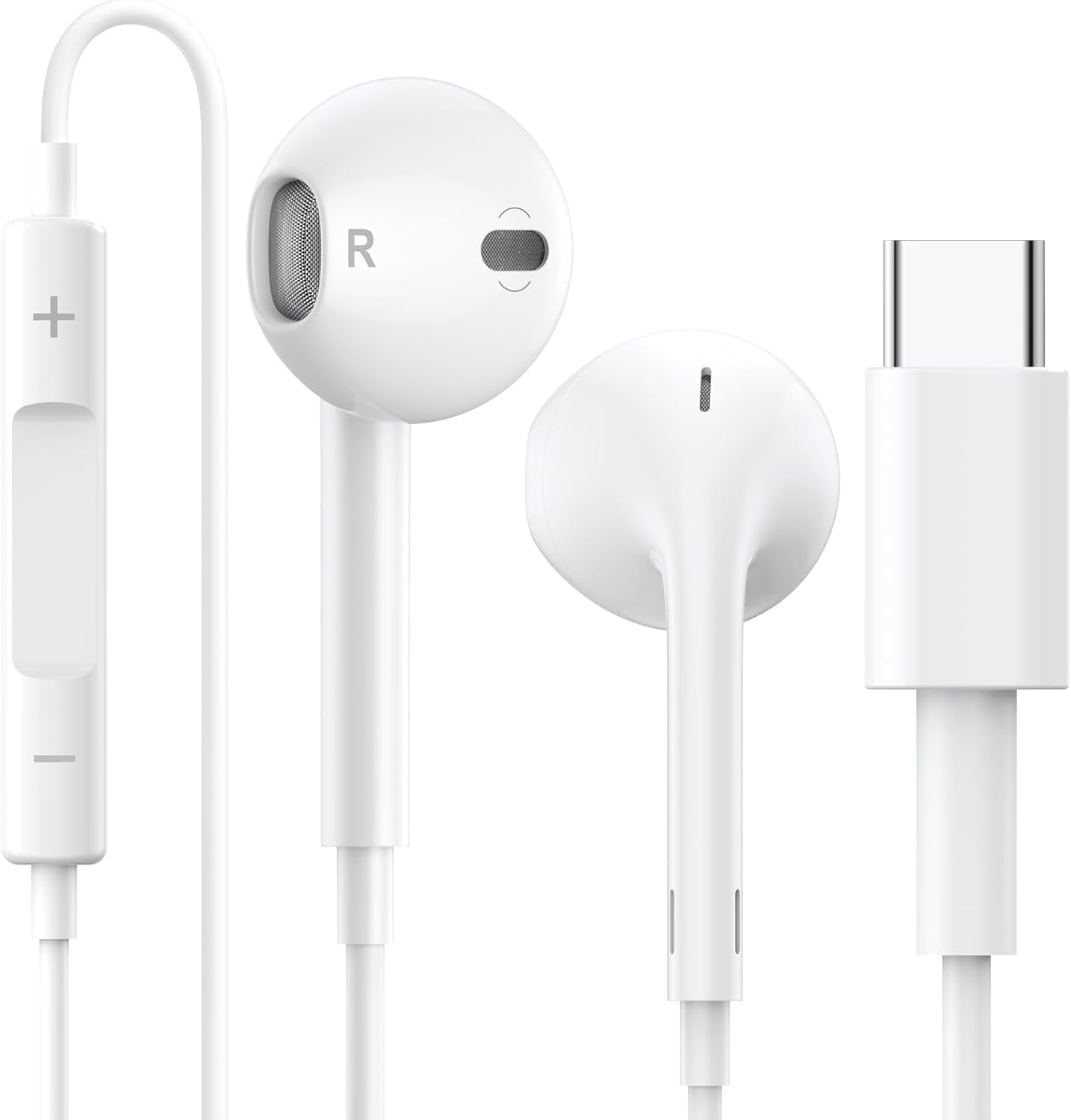Orginal Type-C Headphones in Earbuds Compatible for iPhone 16/15/15 Pro/ Apple EarPods (USB-C)