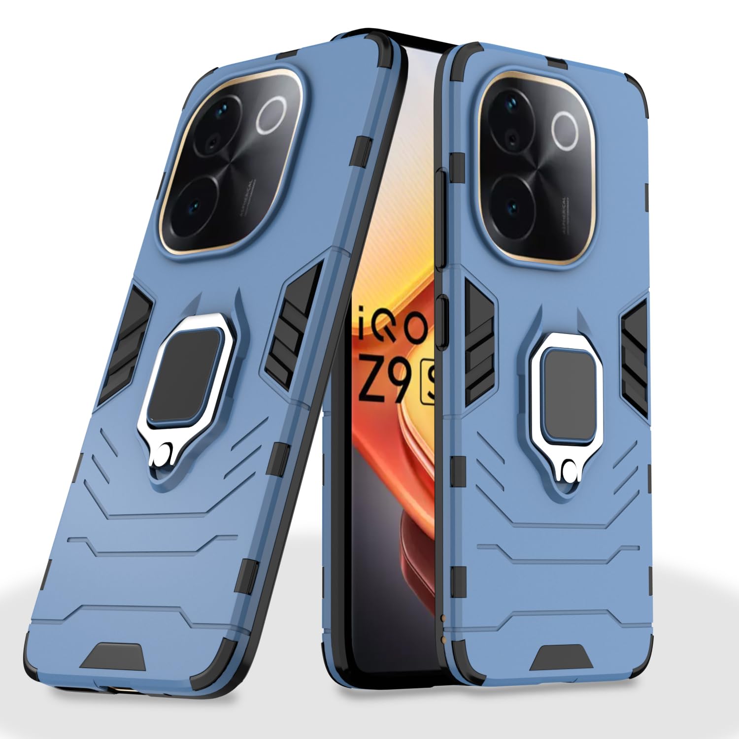 Pikkme D5 Tough Armor Bumper Case | 360 Protection Case iQOO Z9s 5G