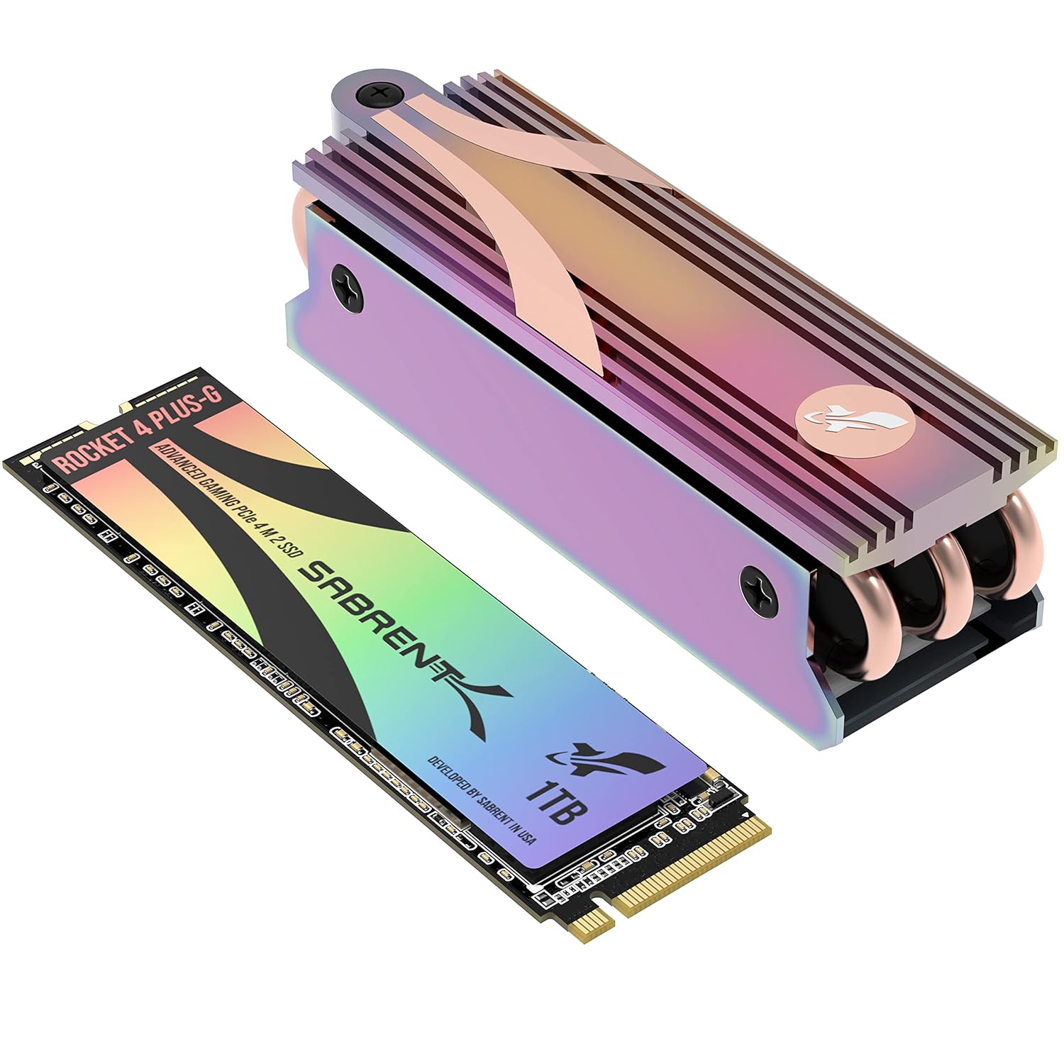 Sabrent Gaming SSD Rocket 4 Plus-G with Heatsink 1TB PCIe 1TB SSD)