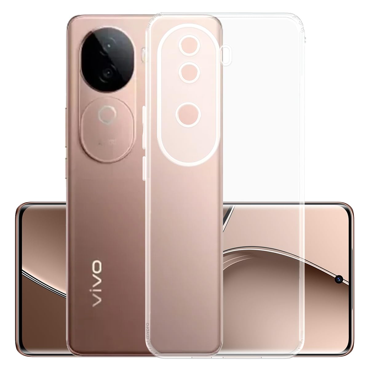 Silicon Back Cover Case for Vivo V40E (5G) / IQOO iQOO Z9s 5G
