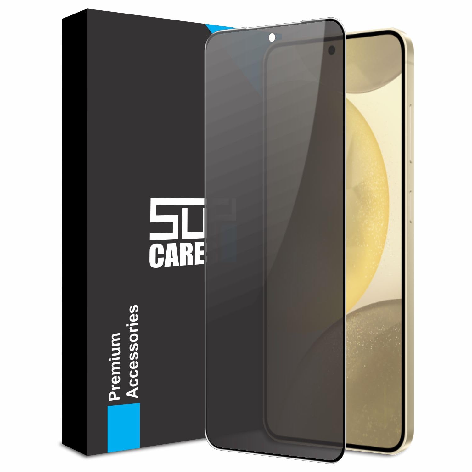 SupCares Military-Grade Privacy Tempered Glass Screen Protector for Samsung Galaxy Samsung Galaxy S24 5G