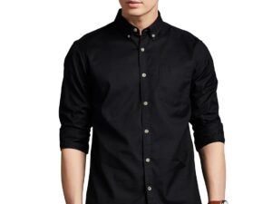 CVC Men’s Poly Satin Silk Full Sleeve Shirt