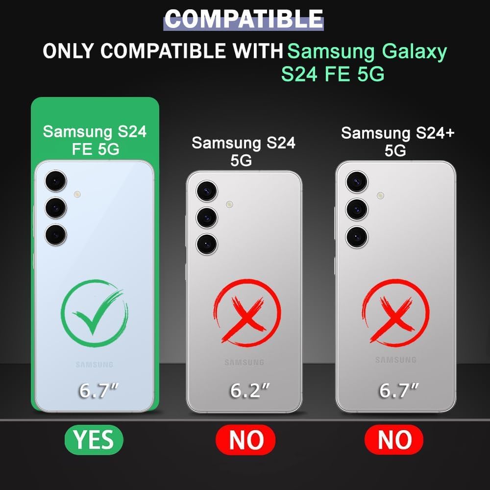 TPU Stylish Case Compatible With Samsung Galaxy S24 FE 5G,Cute Samsung Galaxy S24 5G