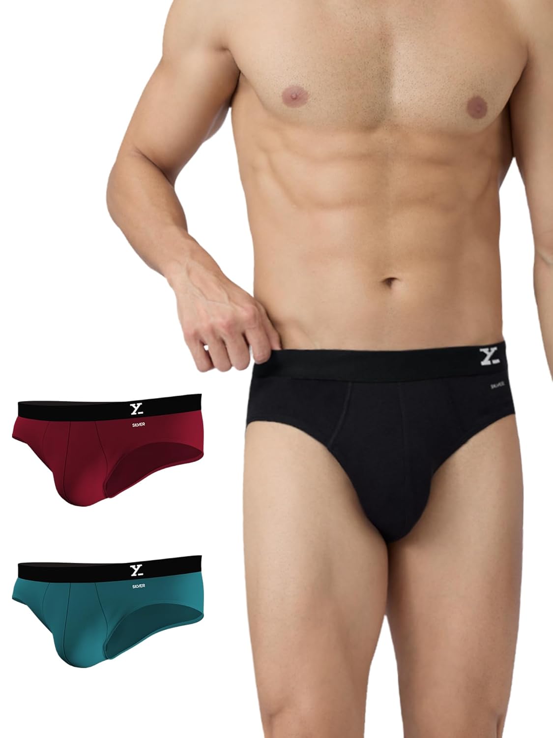 XYXX Men's Urbane & Flux Micromodal Regular Fit Printed Antimicrobial Jockey Men’s Super Combed Cotton Briefs