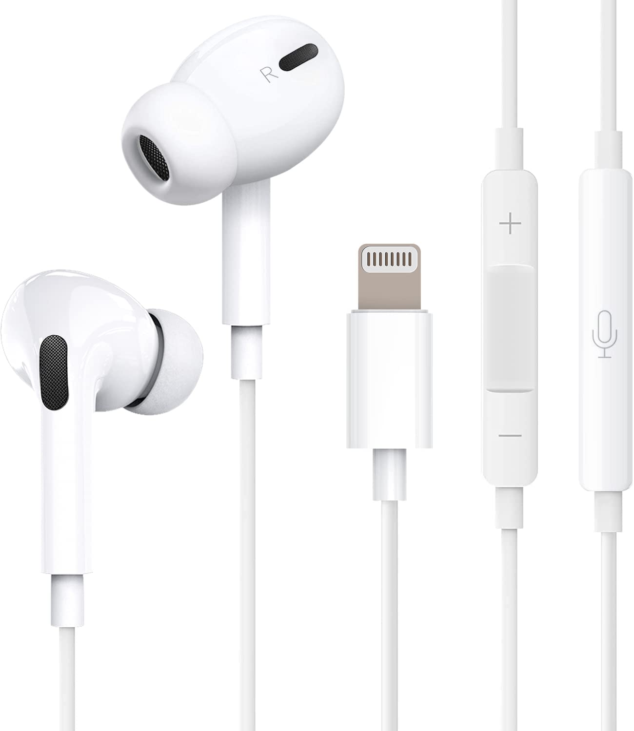iPhone Earphones, Wired (2025 New Edition, Apple MFi Certified), Genuine Apple EarPods (USB-C)